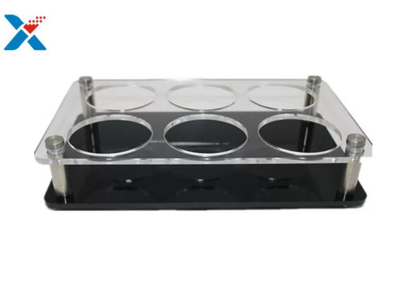 ورق آکریلیک 2 میلی متری شفاف 6 سوراخ ایستاده نگهدارنده فنجان