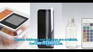 رول فیلم PET شفاف با نشانگر رنگارنگ کرونا | BOPET با کیفیت بالا برای چاپ